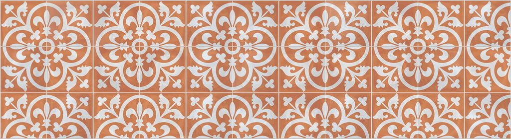 Carreaux ciment du Mékong collection Angkor orange